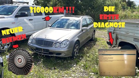 Erste Diagnose ‼️und Riemen wechsel 😎😎beim S211 - YouTube