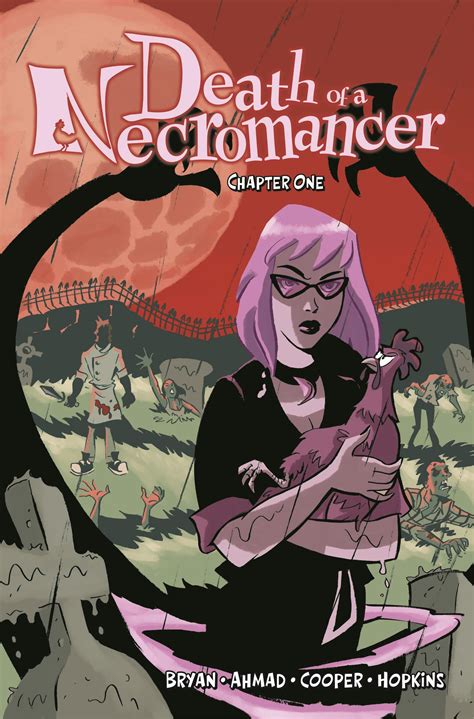 Death of a Necromancer, a graphic novel about dark magic in a small
