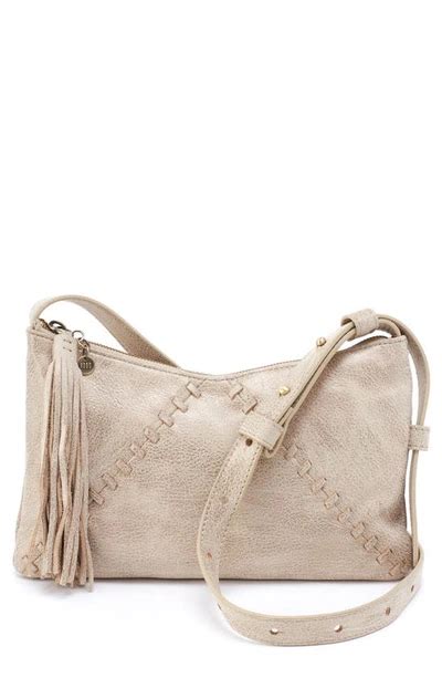 Hobo Paulette Small Leather Crossbody Bag In Gold Modesens