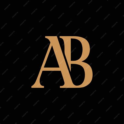 premium vector ab monogram logo vector
