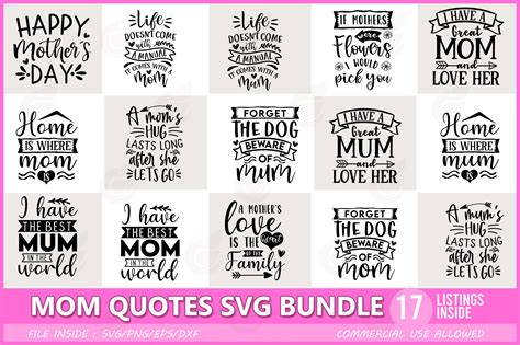 Funny Mom Quotes Svg Bundle Gr Fico Por Craftingstudio Creative Fabrica