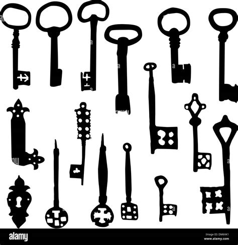 Old Fashioned House Keys Hi Res Stock Photography And Images Alamy