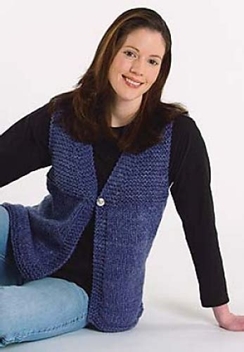 Ravelry Denim Vest Knit Pattern By Lion Brand Yarn