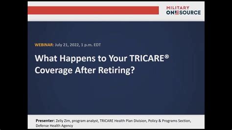 What Happens To Your Tricare Coverage After Retiring Webinar Youtube