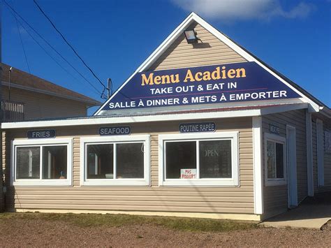 menu acadien destination moncton dieppe