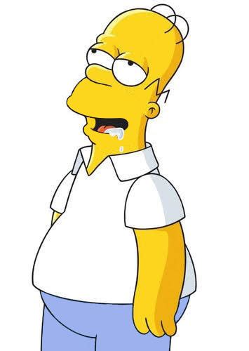 Homer Simpson Drooling Without Stubble By Chrissalinas35 On Deviantart