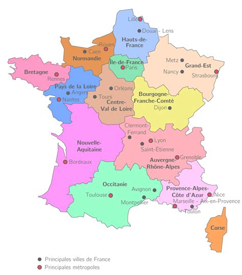 les villes francaises  carte geographie kartable