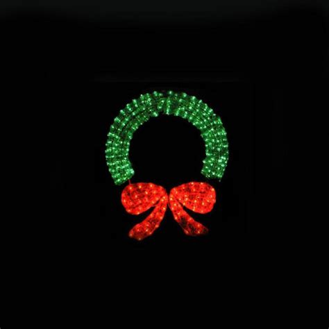 Northlight Lighted Crystal 3-D Outdoor Christmas Wreath at Lowes.com