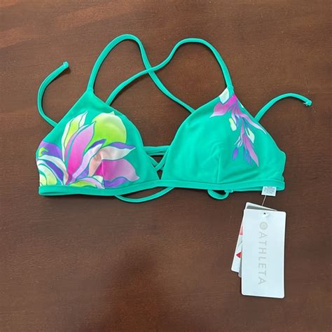 Athleta Swim Athleta Vintage Floral Tie Back Bikini Top Poshmark