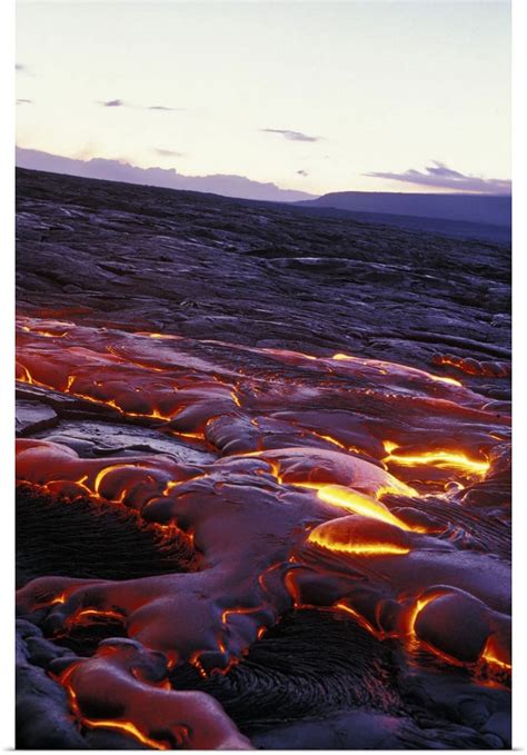 great big canvas hawaii lava flow  hawaii volcano national park