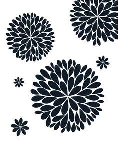 Black And White Dahlia Clipart