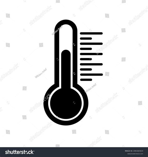 Temperature Logo Measure Body Temperature Used Stock Vector Royalty