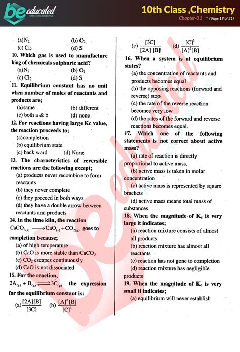 Chapter 1 Chemistry 10th Class Notes Matric Part 2 Notes