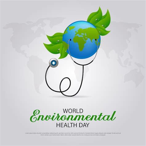 Día mundial de la salud ambiental Vector Premium