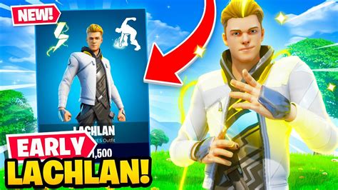 NEW LACHLAN SKIN Unlocked In Fortnite EARLY GAMEPLAY YouTube