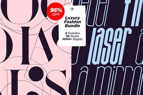 36 Luxurious Fashion Magazine Fonts - only $17!