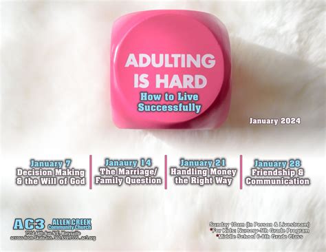 01/21/2024 – Adulting: Handling Money The Right Way - Allen Creek
