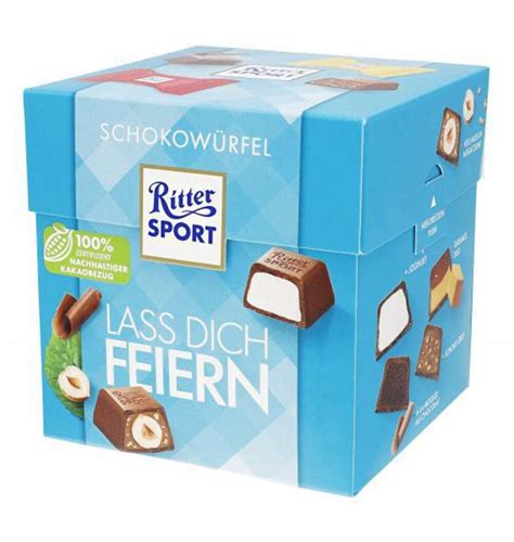 Ritter Sport SPORT Schokowürfel Box Lass dich feiern Amazon de