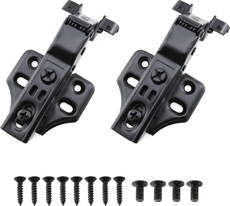 HJGarden 2pcs Cabinet Hinges Full Overlay Cabinet Door Hinges Black