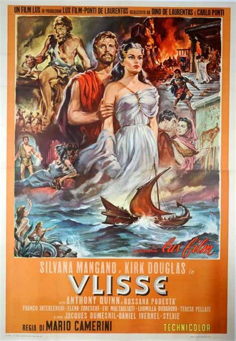 Ulysses A Kirk Douglas Film Art By Longi C1954 Film Vintage