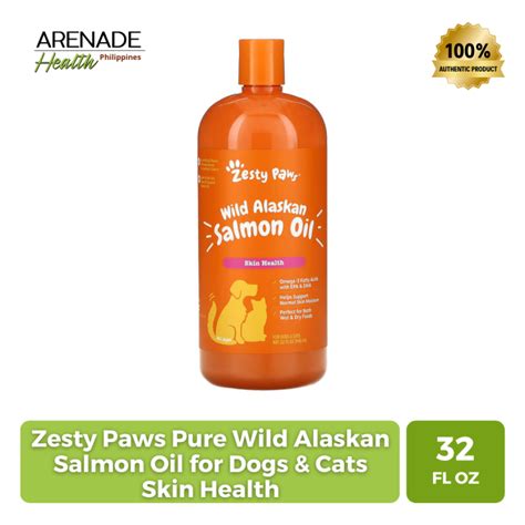 Zesty Paws Pure Wild Alaskan Salmon Oil For Dogs And Cats Skin Health