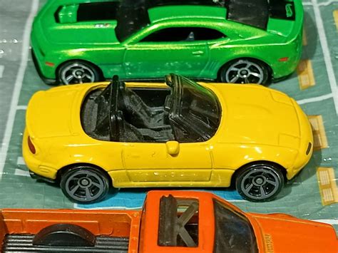 Hot Wheels 91 Mazda MX 5 Miata Yellow Hobbies Toys Toys Games On Carousell