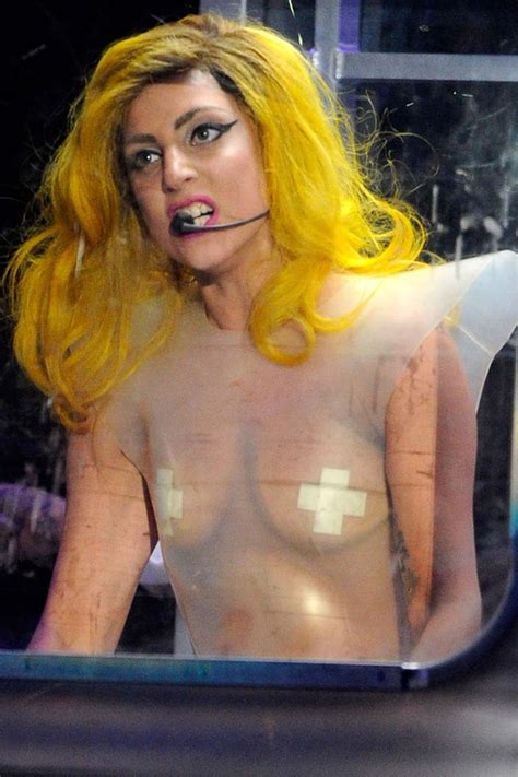 Lady Gaga Showing Panties And Her Tits In See Thru Dress Paparazzi Pictures Porn Pictures XXX