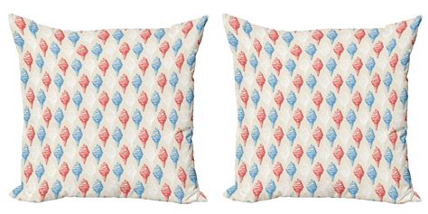 Ambesonne Vintage Throw Pillow Cover 2 Pack Creamy Sugary Desserts 18