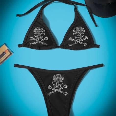 Skull Bikini Etsy