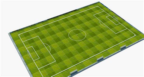 Soccer pitch football model - TurboSquid 1299796