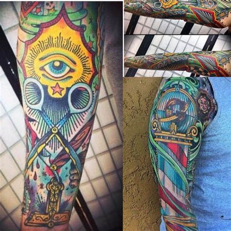 2nd favorite Masonic tattoo | Masonic tattoos, Tattoos, Masonic