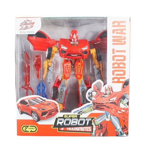 Robot Transformable Rojo Con Accesorios X Cm Todo Ac Mejores Precios