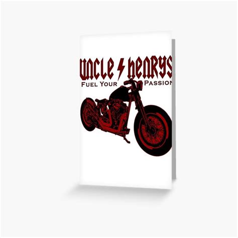 Bobber Motorcycle Fuel Your Passion In Red Greeting Card By