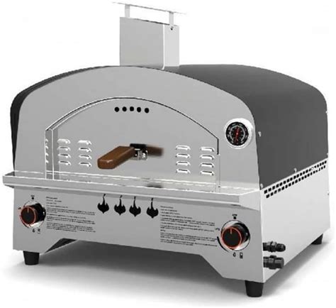 Forno Per Pizza A Gas In Acciaio Inox Doppio Bruciatore Speedy500 Con