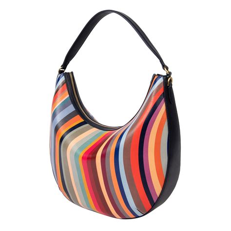 Paul Smith Leather Swirl Hobo Bag Women Multi Flannels