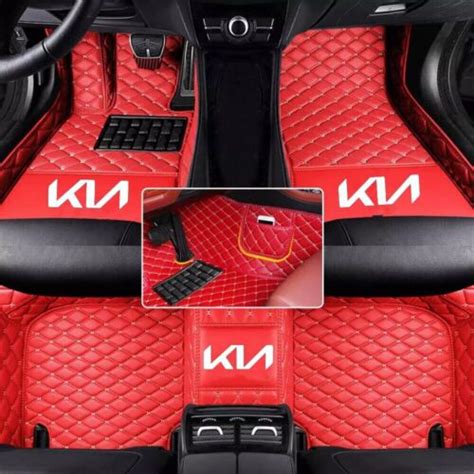 For Kia All Models Custom Front And Rear Car Floor Mats Luxury Liners Waterproof Ebay