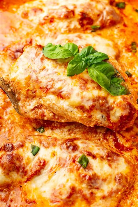 This family friendly baked ricotta chicken recipe is loaded with cheesy
