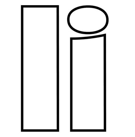 Letra I Para Desenhar - Letra I i para colorir, imprimir e desenhar - Colorir.Me