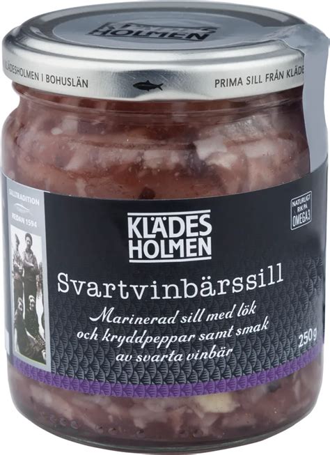 Svartvinbärssill Klädesholmen 250g Jämför pris handla via Matspar se