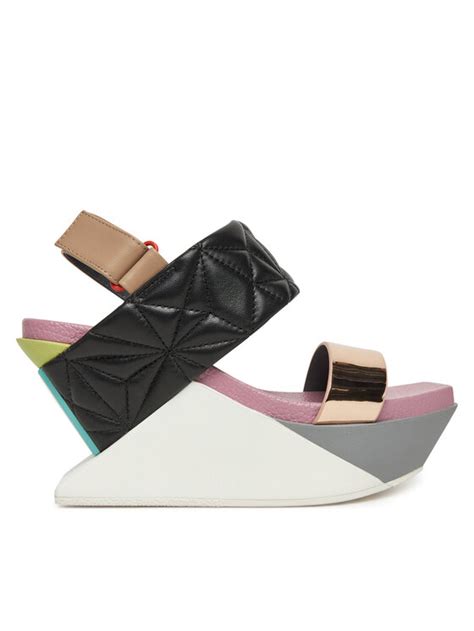 United Nude Sandały Delta Wedge Puffy Kolorowy Modivo pl