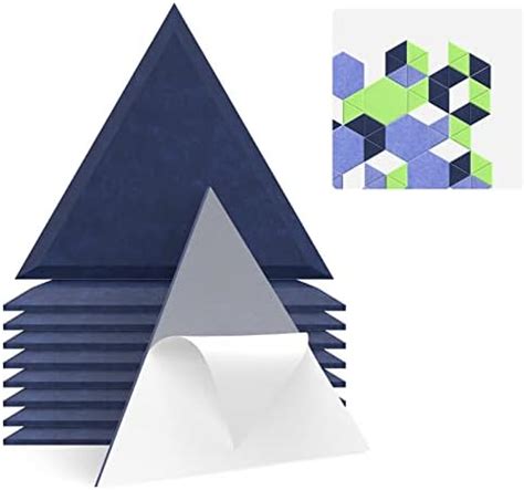 Amazon JBER Triangle Acoustic Panels Beveled Edge Sound Proof Foam