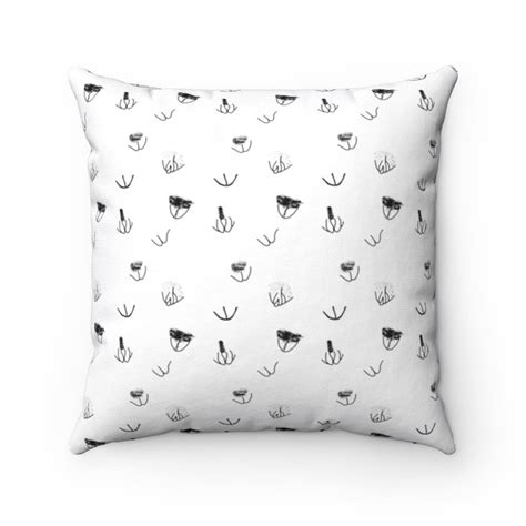 Vaginas Throw Pillow Pussy Print Pillow Vulva Couch Etsy