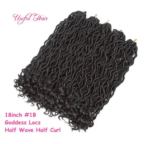 Synthetic Tressing Cheveux D Esse Locs Faux Locs Courby Crochet