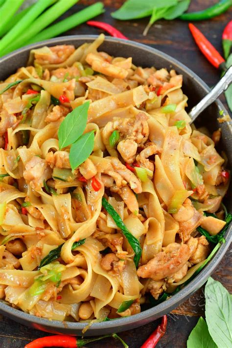 Drunken Noodles Pad Kee Mao Will Cook For Smiles