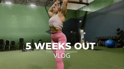 Prep Series Vlog 8 First Time Bikini Competitor 5 Weeks Out Shoulder And Chest Day Workout