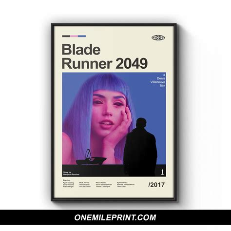 mid century blade runner   poster