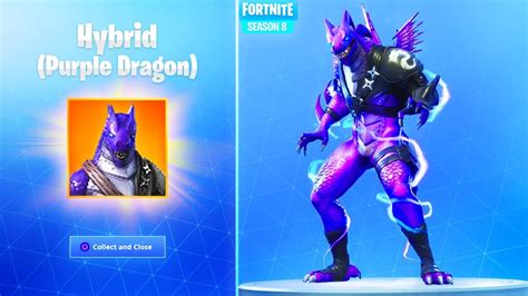 The New Fortnite Purple Dragon Skin Fortnite Free Skin Rewards Youtube