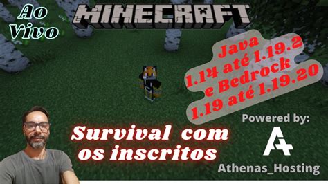 Minecraft Os Inscritos Survival Java E Bedrock Ao Vivo