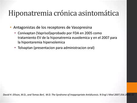 Sindrome De Secrecion Inadecuada De La Hormona Antiduretica PPT