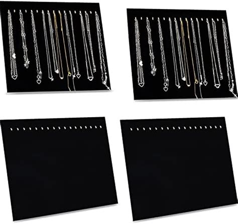 Amazon Foraineam Pack Black Velvet Jewelry Display With Hooks